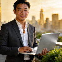 一位成熟的商务人士头像，代表数字游民用户