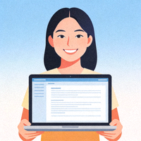 一位面带微笑的年轻女性用户头像，代表远程办公用户