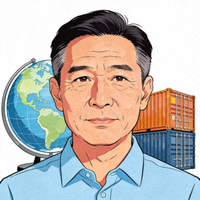 一位中年男性用户头像，代表跨境电商从业者